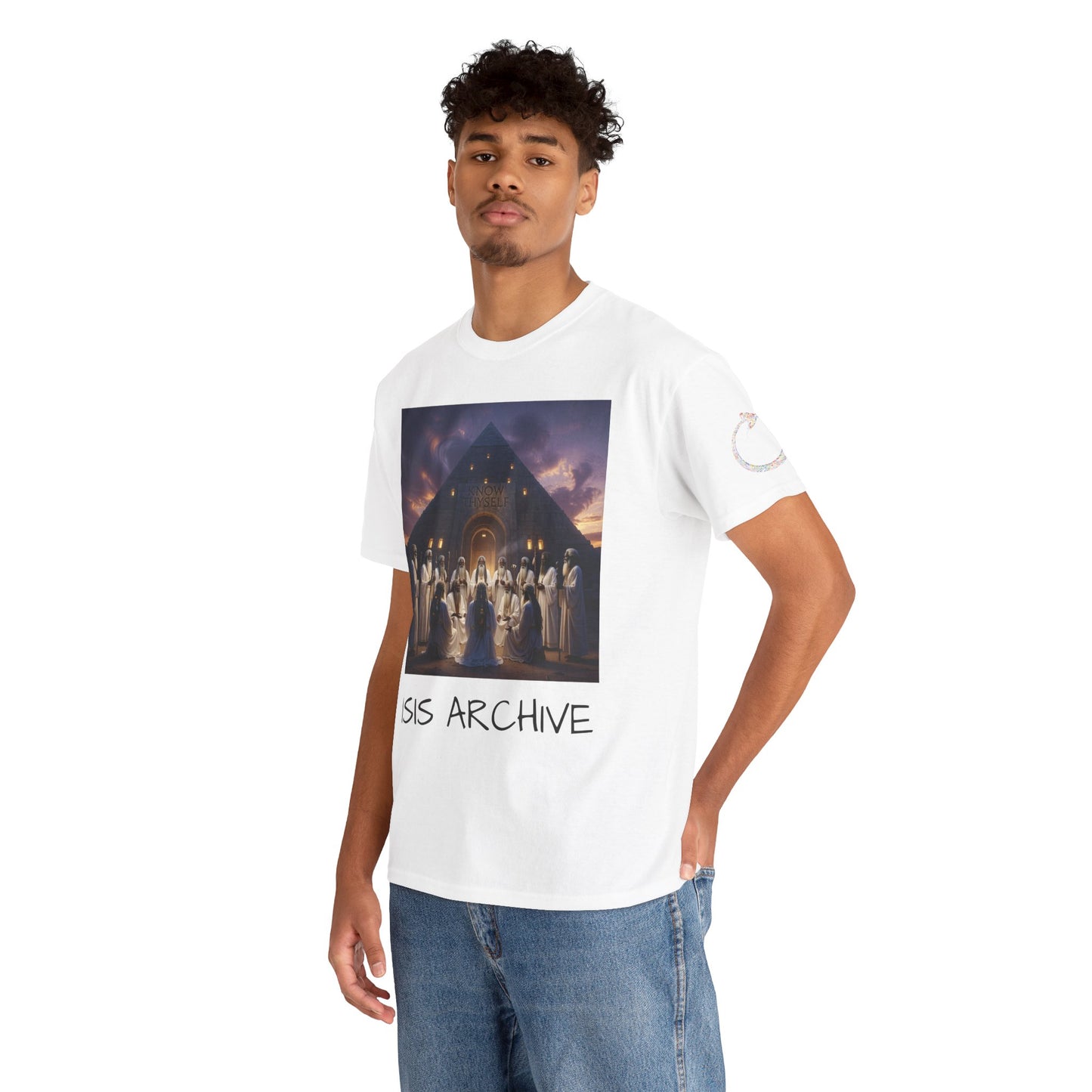 Mystic Ceremony T-Shirt — 'Isis Archive' Egyptian Temple Graphic Tee