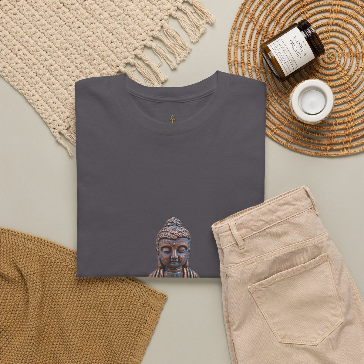 Buddha Statue T-Shirt — Mindful Zen Meditation Tee