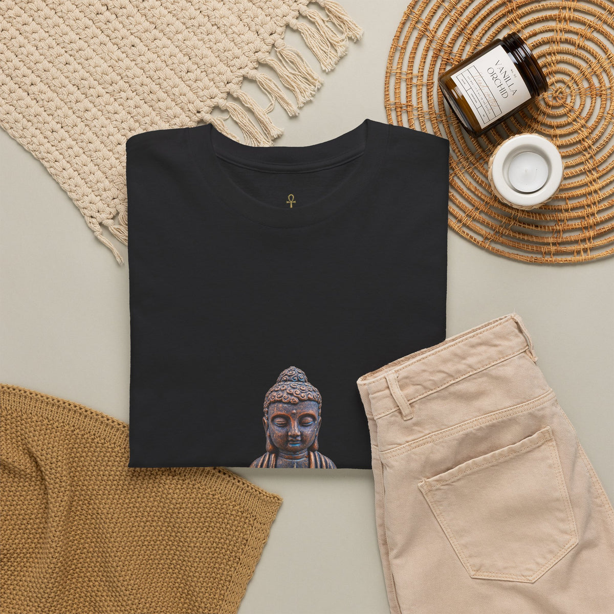 Buddha Statue T-Shirt — Mindful Zen Meditation Tee