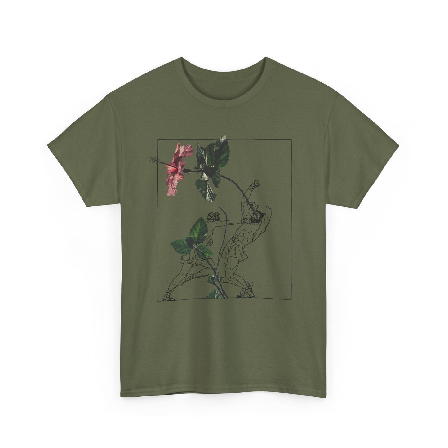 Graphic Tee — Botanical Archer Illustration with “Right For Life” Text