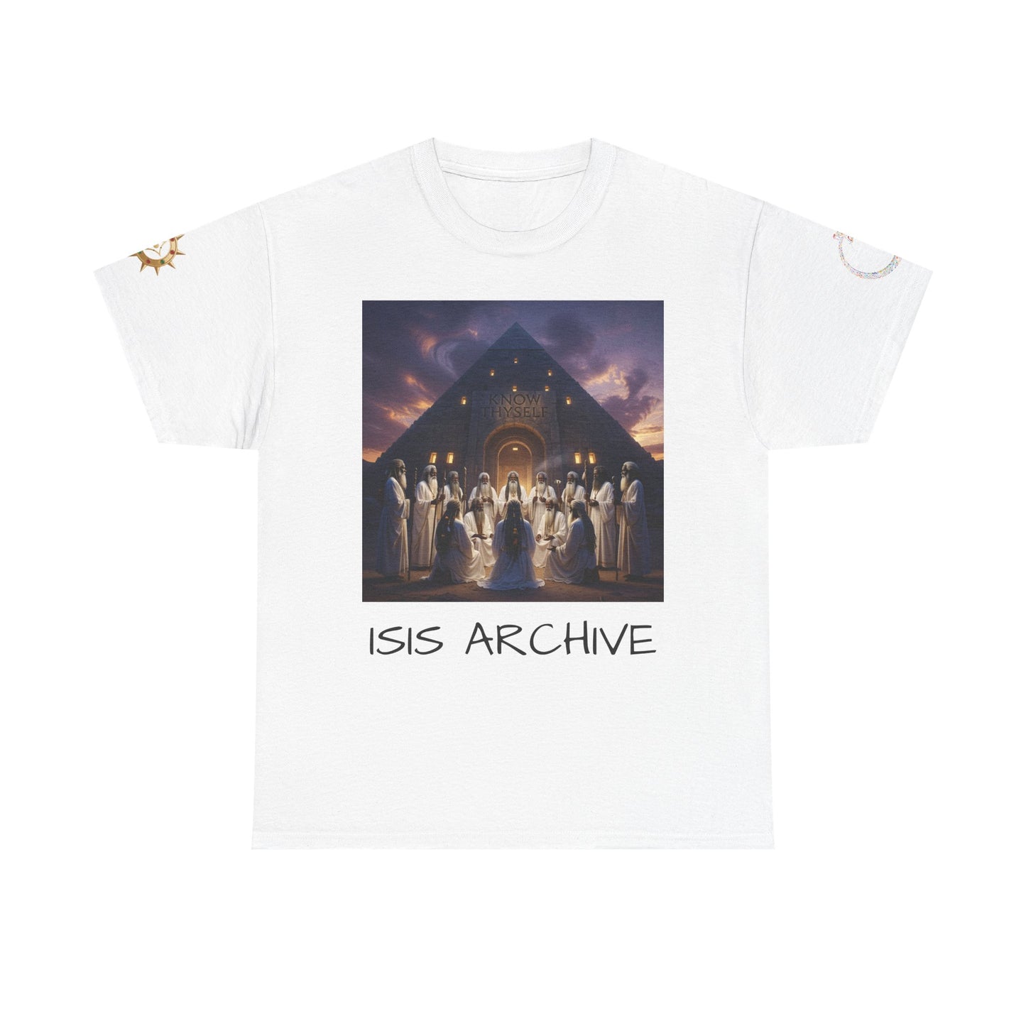 Mystic Ceremony T-Shirt — 'Isis Archive' Egyptian Temple Graphic Tee