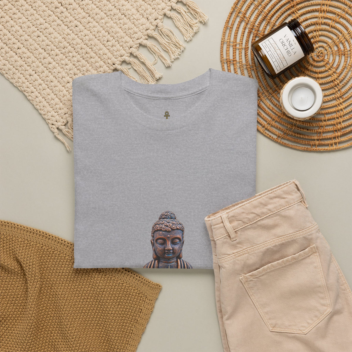 Buddha Statue T-Shirt — Mindful Zen Meditation Tee