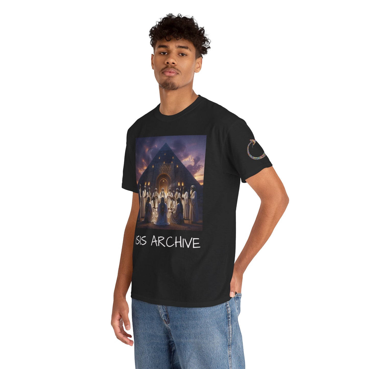 Mystic Ceremony T-Shirt — 'Isis Archive' Egyptian Temple Graphic Tee