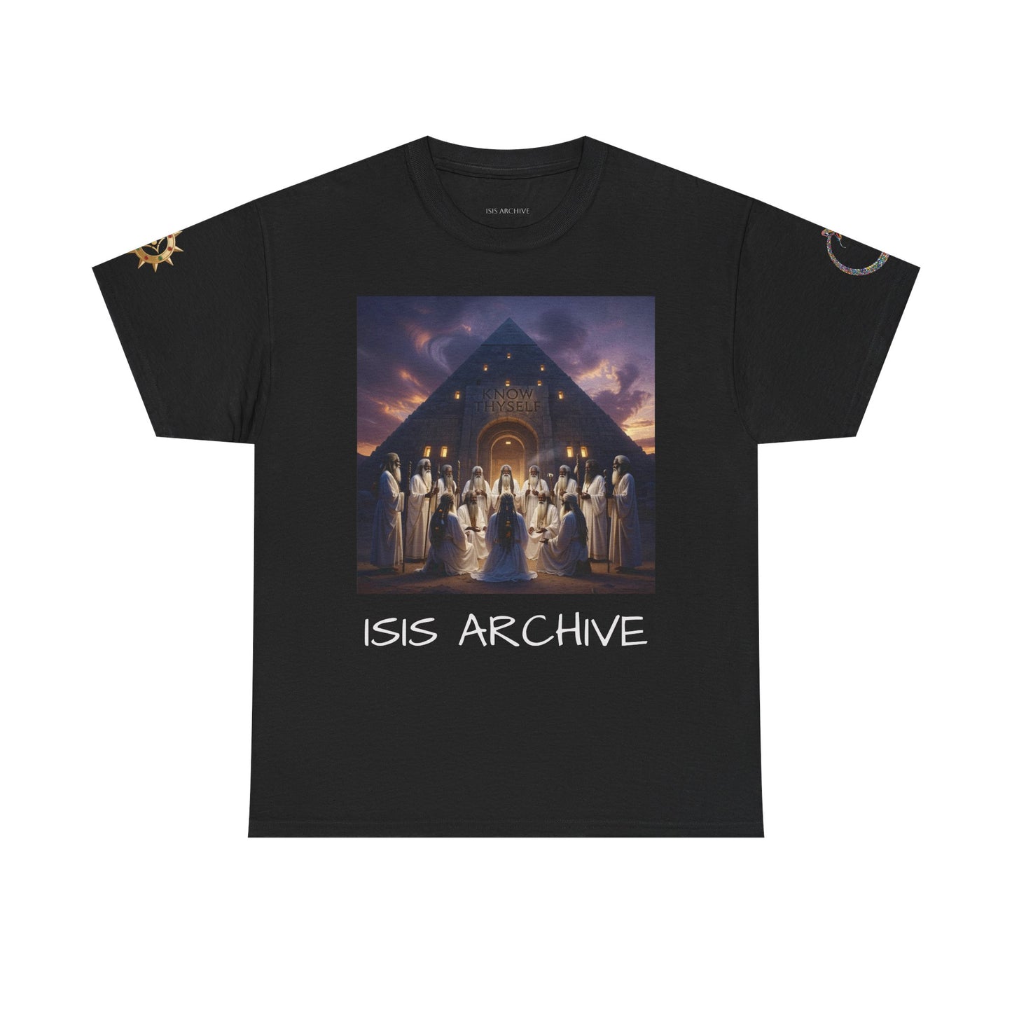 Mystic Ceremony T-Shirt — 'Isis Archive' Egyptian Temple Graphic Tee