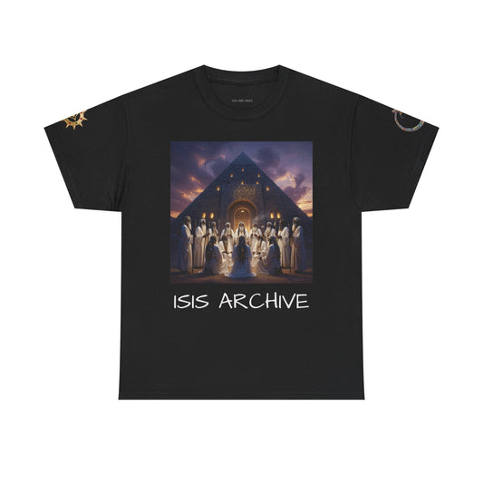 Mystic Ceremony T-Shirt — 'Isis Archive' Egyptian Temple Graphic Tee
