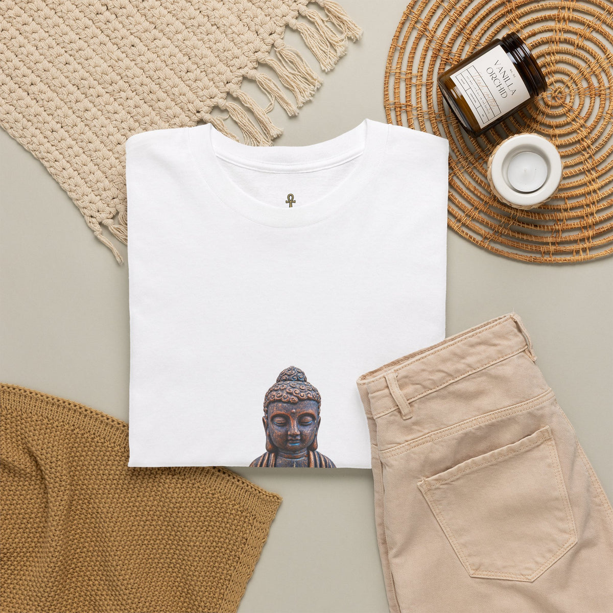 Buddha Statue T-Shirt — Mindful Zen Meditation Tee