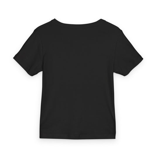 Organic Rib Baby Tee — Minimal Black Baby T-Shirt for Newborns & Infants