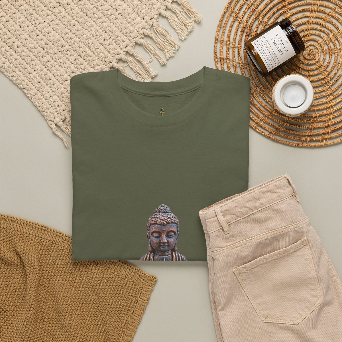Buddha Statue T-Shirt — Mindful Zen Meditation Tee