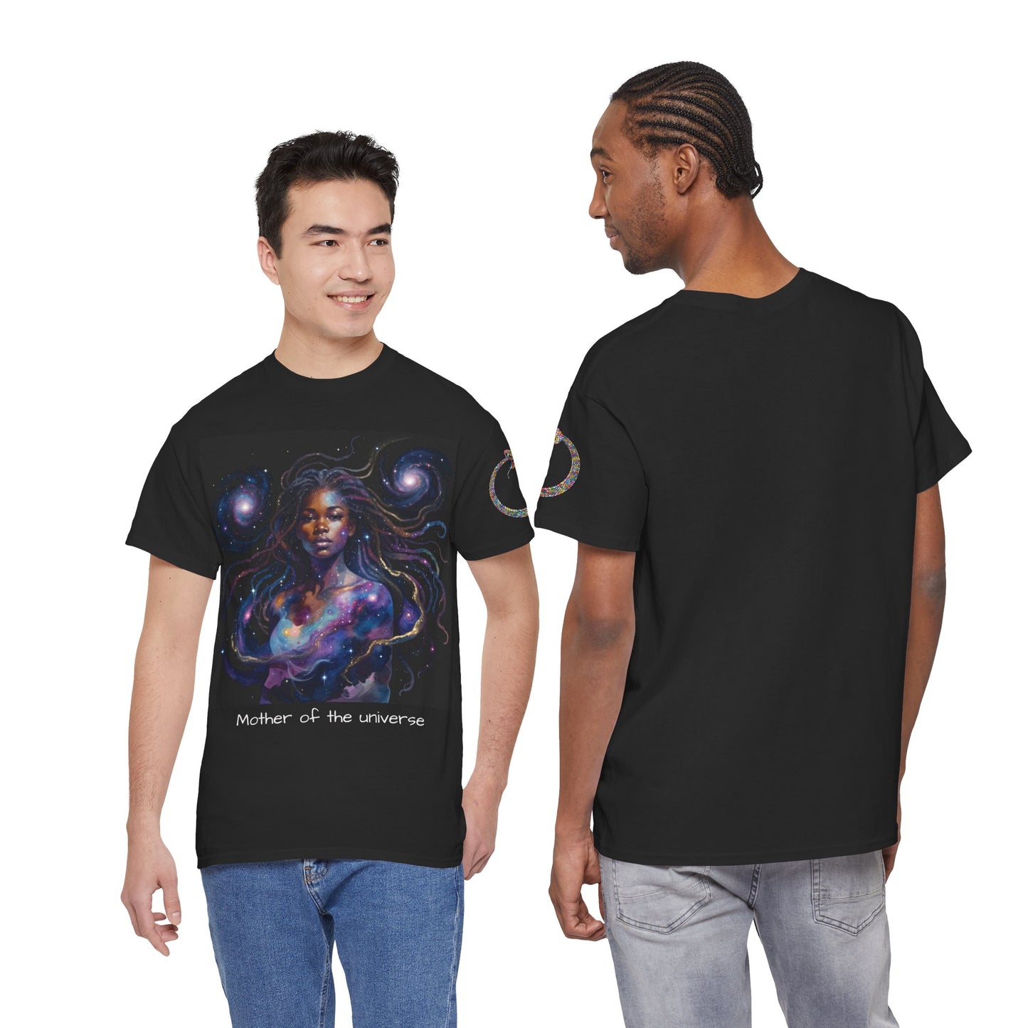 Galaxy Goddess T‑Shirt — Cosmic Woman Art Tee
